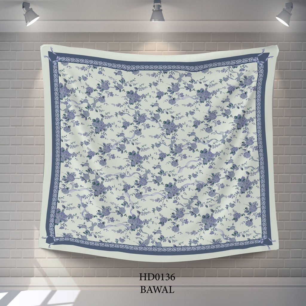 Tudung Bawal (Square Hijab) in HD0136