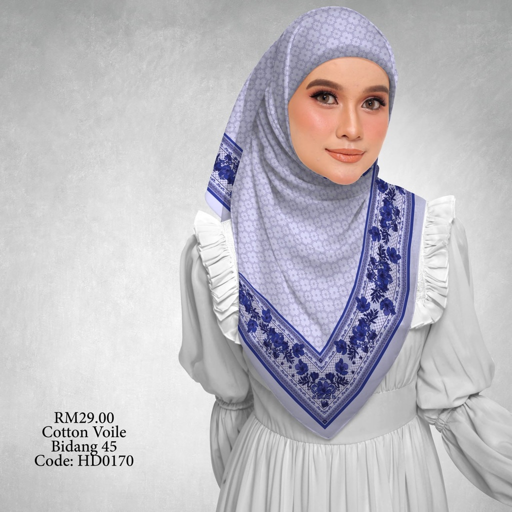 Tudung Bawal (Square Hijab) in HD0170